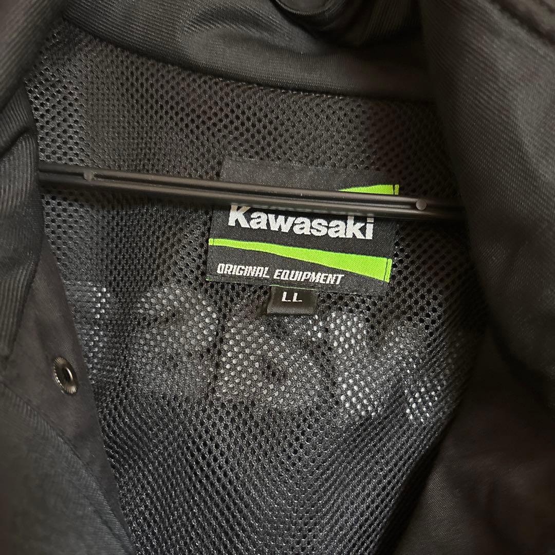Kawasaki スタッフブルゾンジャケット LL 黒/緑