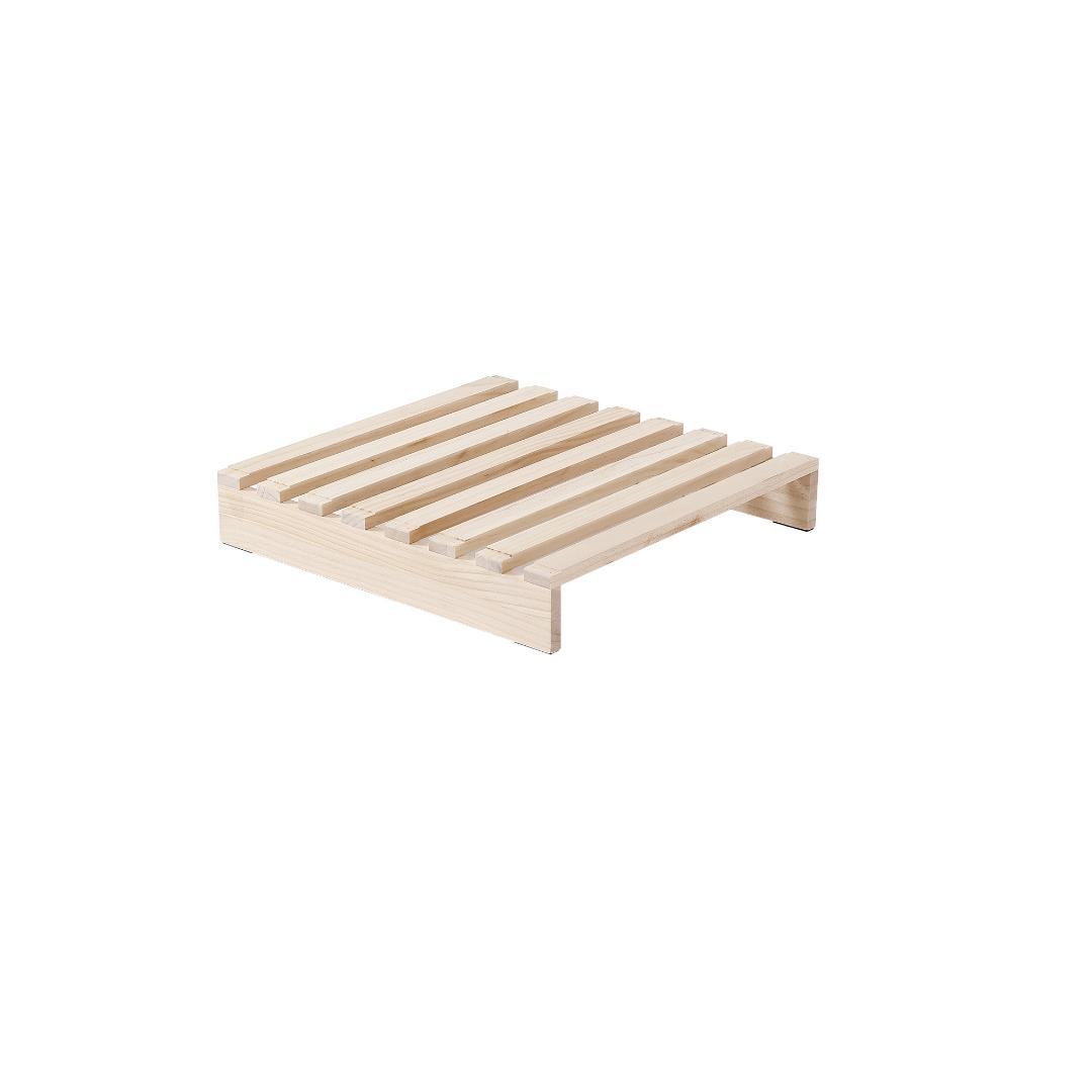 【新品】パレットベッド 50*50cm 4枚 コンセント付 天然木 組み換え自由