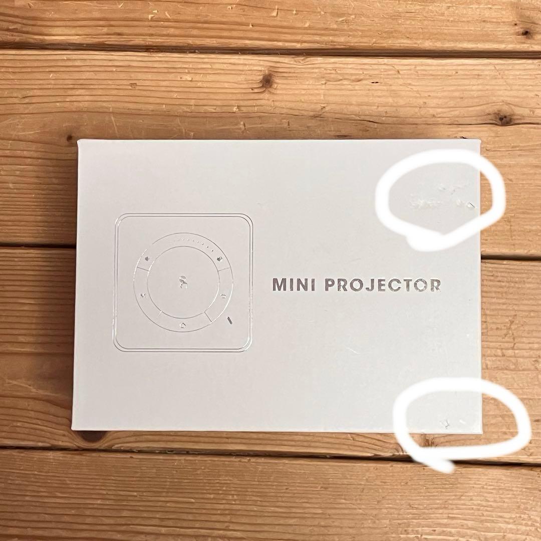 超小型モバイルプロジェクター MINI PROJECTOR 動作確認、初期化済み
