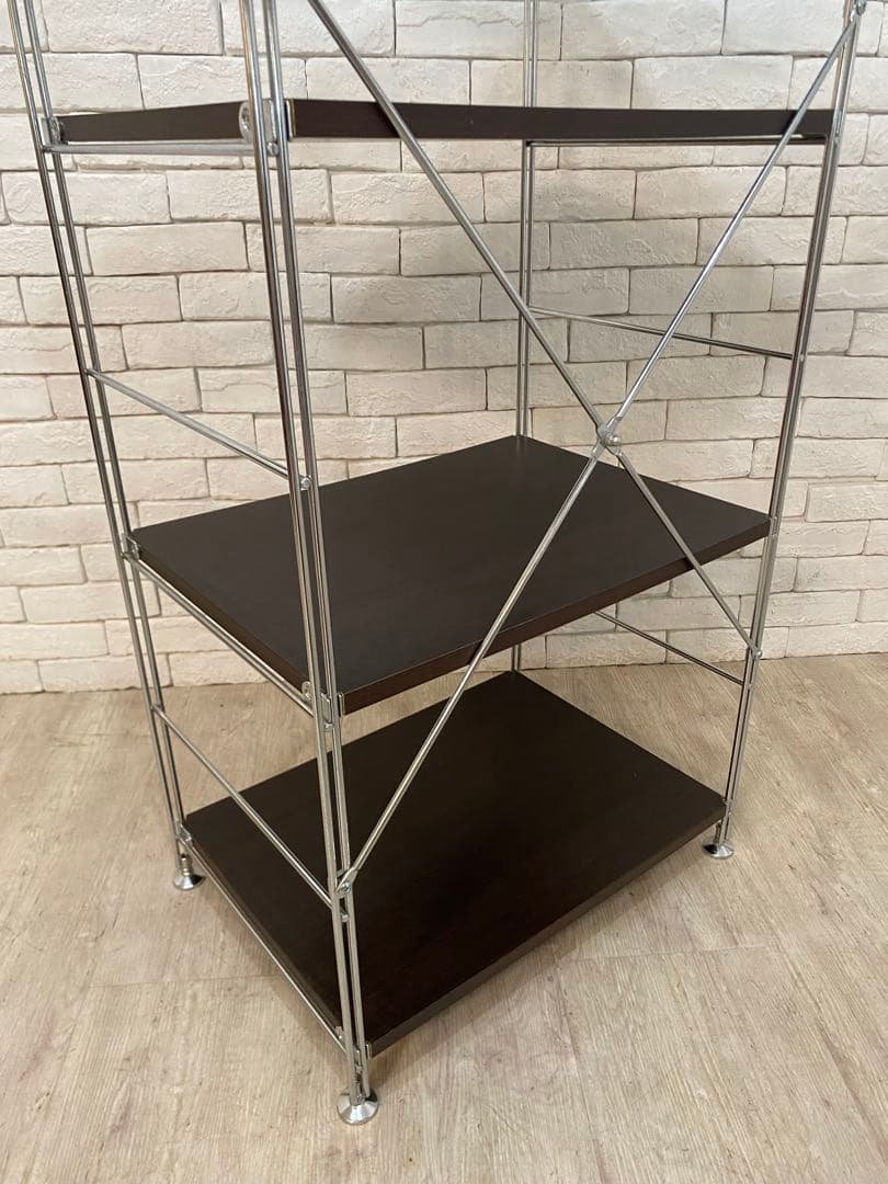 【東京都23区配送無料】無印調　ステンレス　ユニット　シェルフ キャビネット　棚