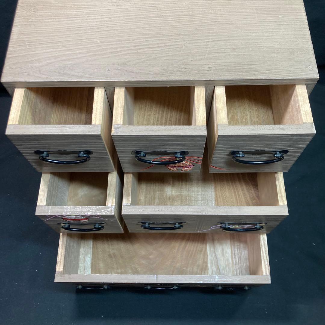 レトロ《小箪笥》木製タンス 鈴細工 小物入れ