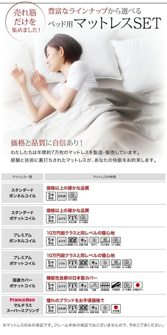 すのこベッド　ダブル【マットレス付き】送料込み！最安値！【ナチュラル】