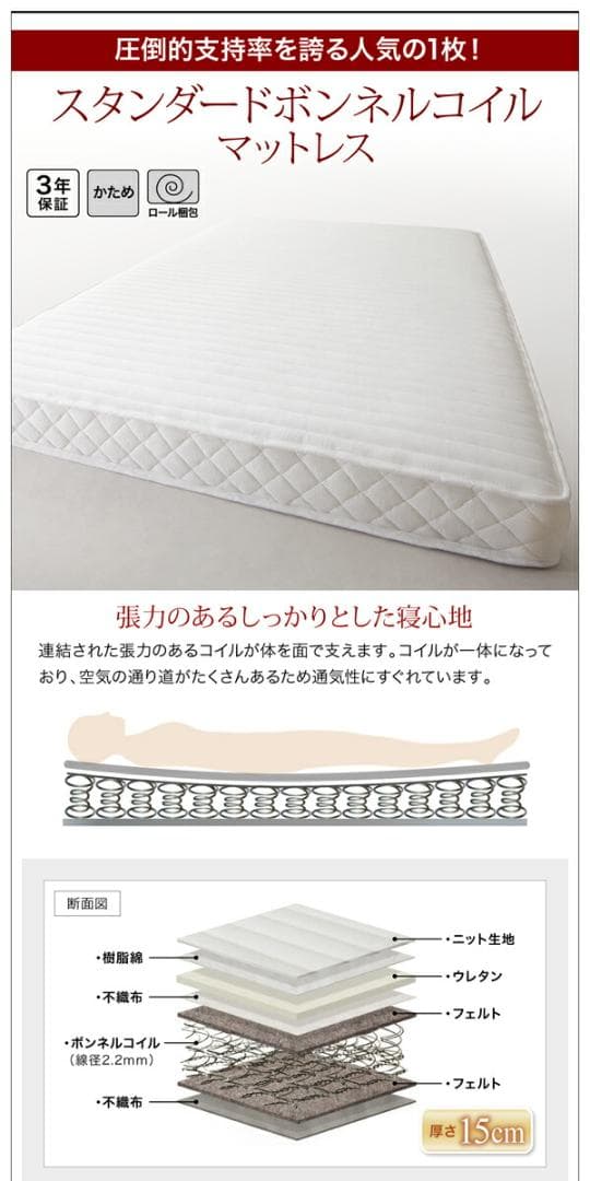 すのこベッド　ダブル【マットレス付き】送料込み！最安値！【ナチュラル】