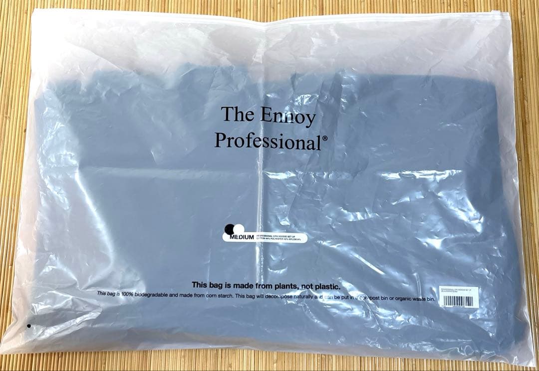 【お値下げ】ENNOY エンノイ セットアップ ブラック/ホワイト フード型