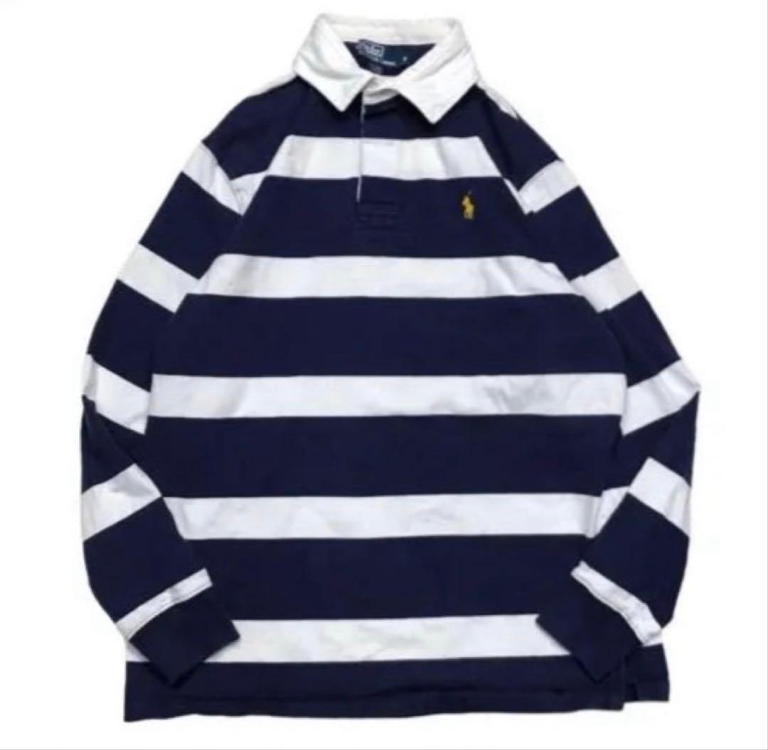 美品　 ラルフローレン　ストライプポロシャツ　常田大希着用