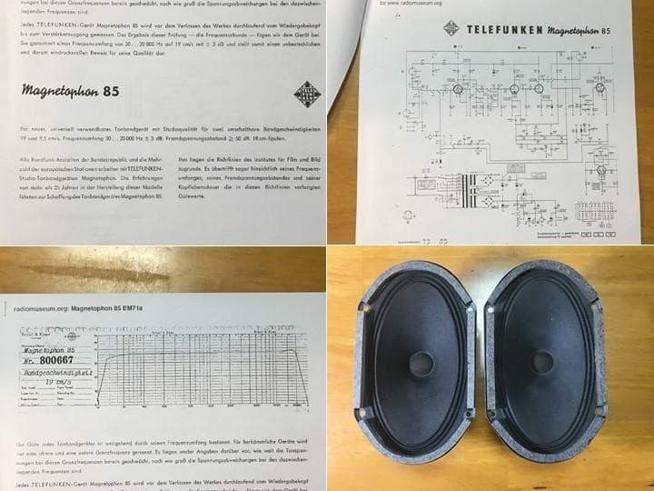 西独 Telefunkenビンテージ録音モニタースピーカー ペア　ナイスサウンド