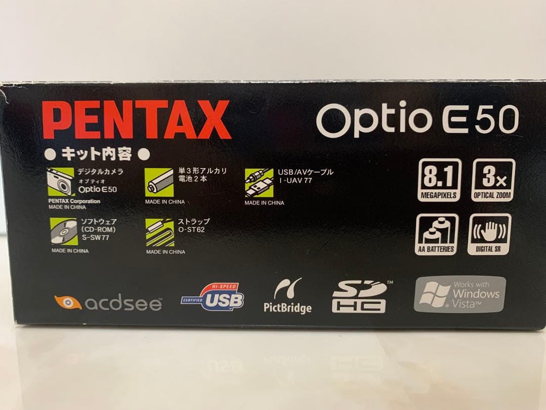 美品 動作確認済PENTAX ペンタックス Optio E50 レトロコンデジ
