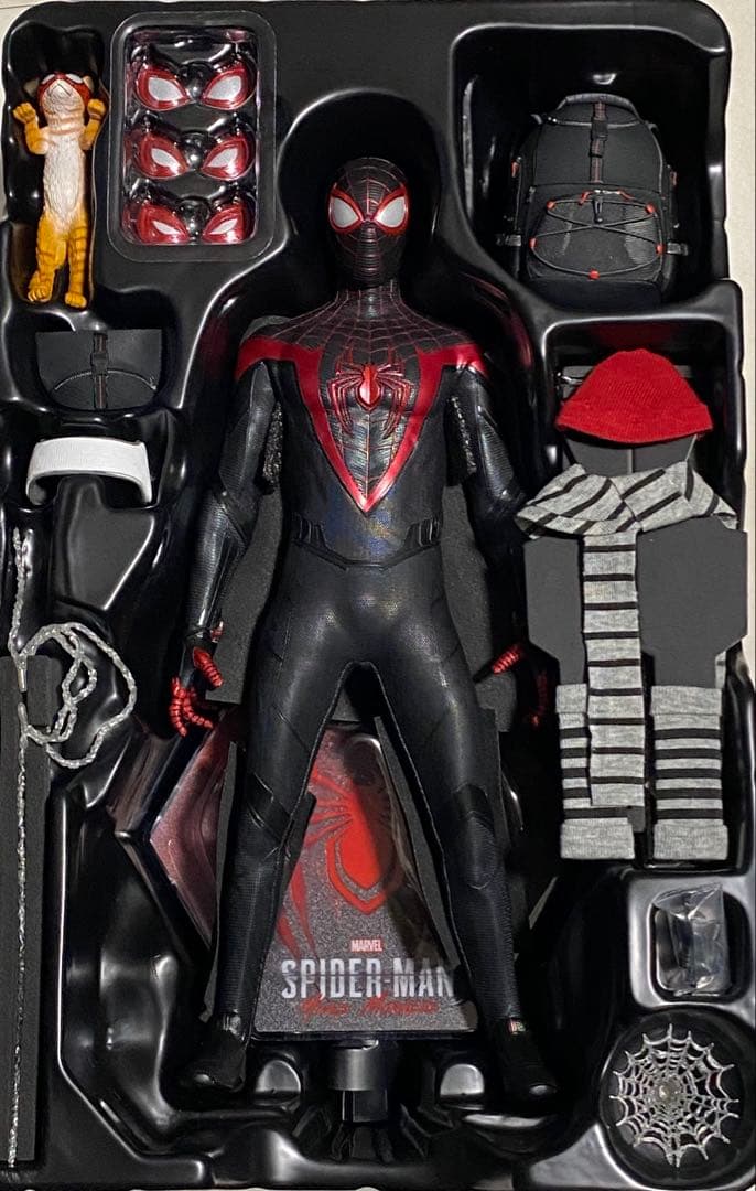 ホットトイズ スパイダーマン アドバンスドスーツ マイルスモラレス セット