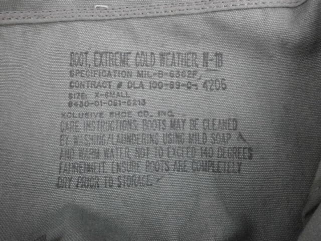 n*ん様 米軍 空軍　 N-1B 　マクラックブーツ XS ビンテージ　1989