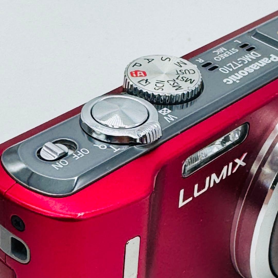 【外観美品】Panasonic LUMIX DMC-TZ10 レッド 赤