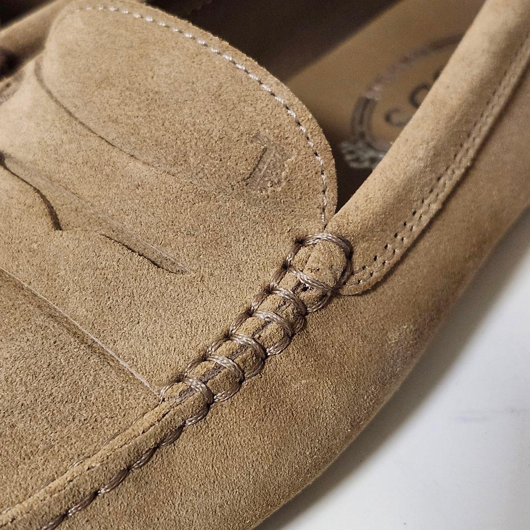 トッズ ドライビングシューズ 37 ベージュ ヌバック ゴンミーニ