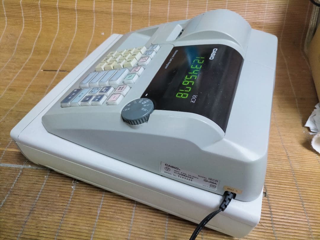 カシオレジスター　16CR　簡単便利特殊　送料込　319902