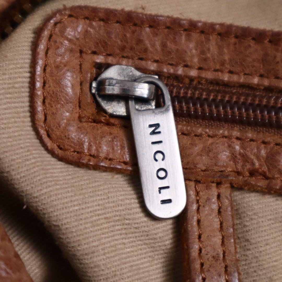 Vintage archive y2k 伊製 ハラコ レザー ショルダーバッグ