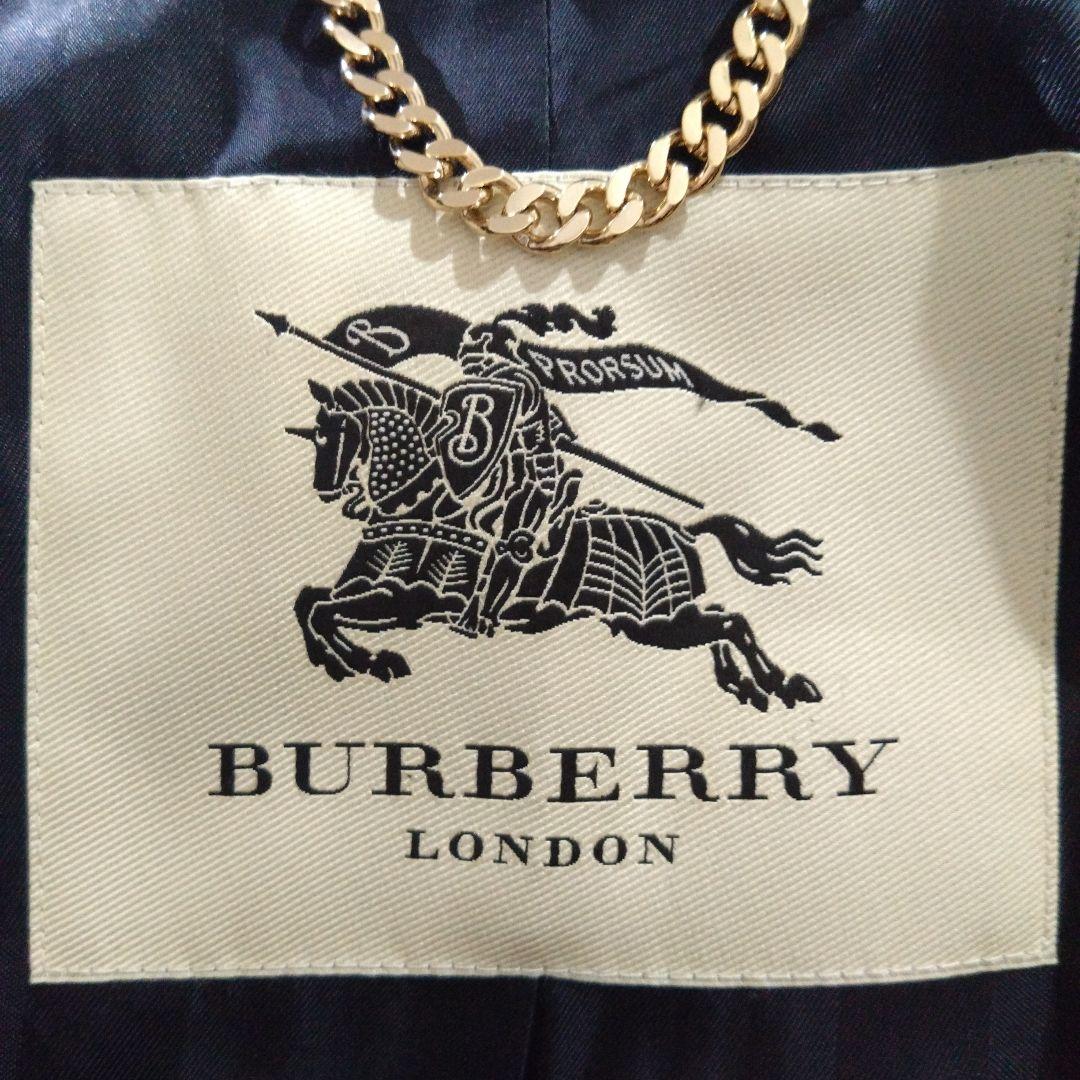 バーバリー ロンドン　ウールカシミヤ混 ナポレオンコート Pコート