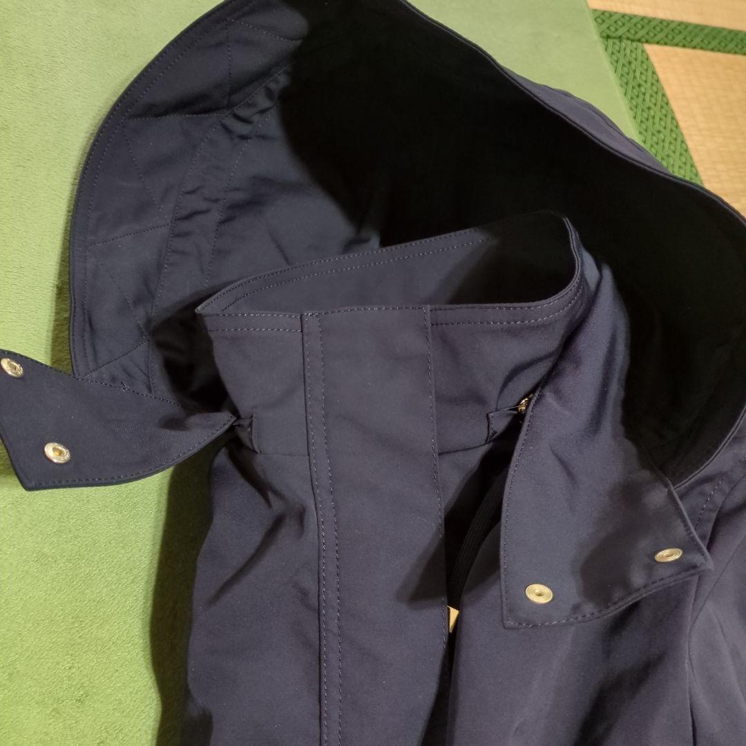 INDIVI インディヴィ ライナー付コート 撥水加工 黒 ブラック 05 XS