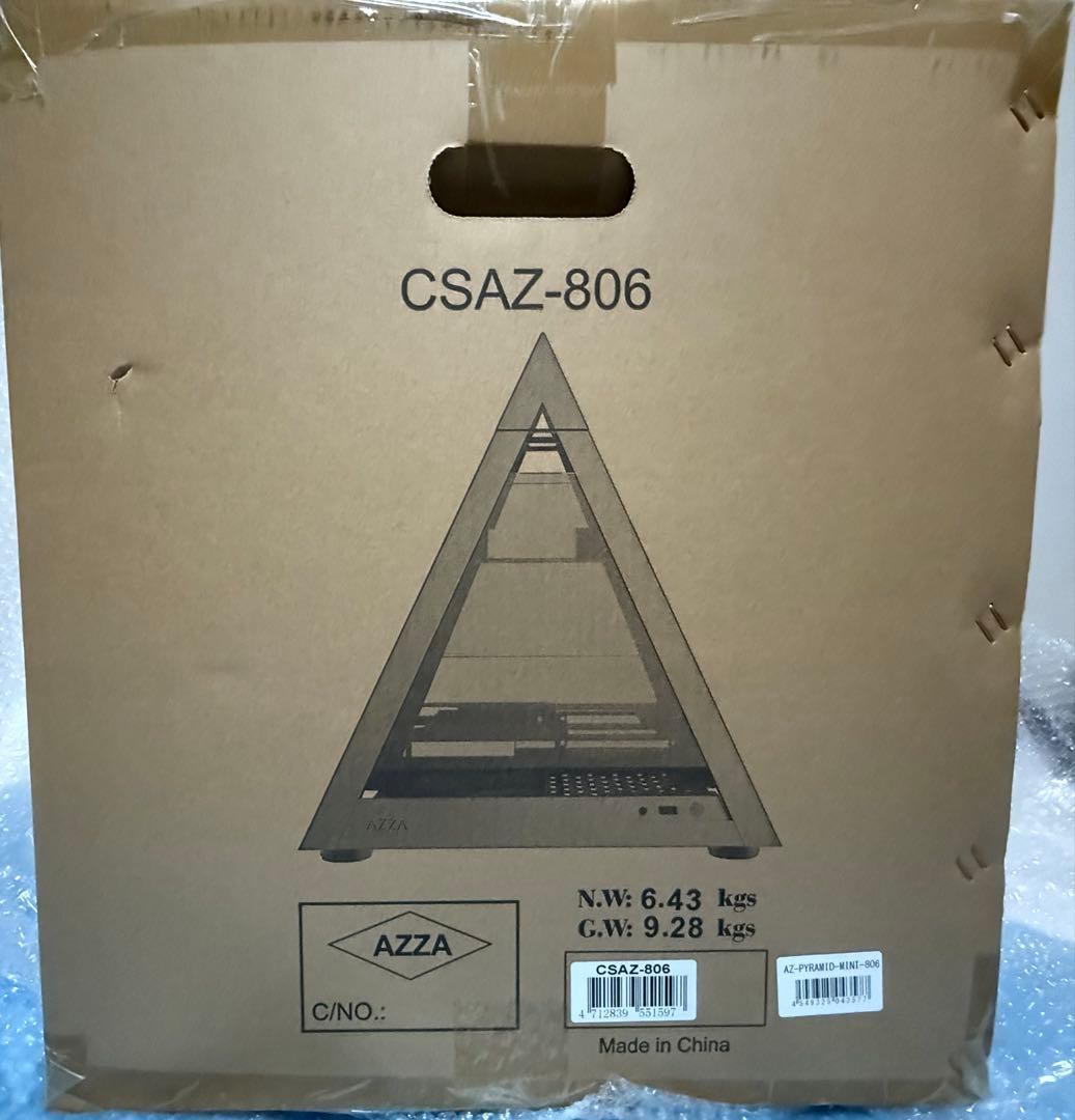 AZZA ピラミッド型(三角形) pcケース　未開封・未使用(ジャンク)