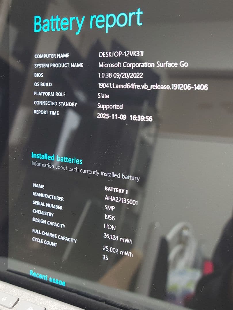 美品　Microsoft Surface Go Model:1824