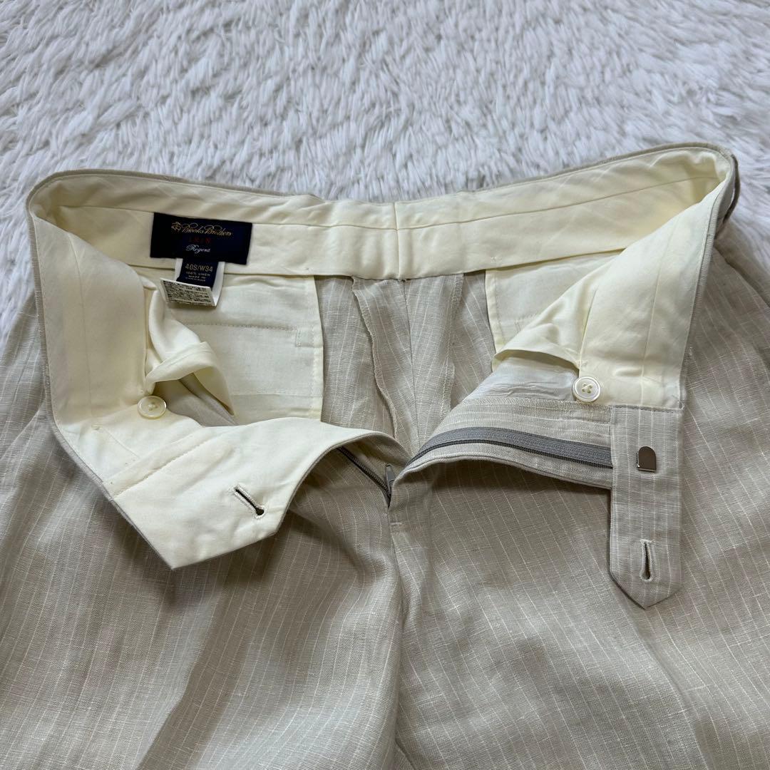 美品✨ブルックスブラザーズ リネン100% regent セットアップ スーツ