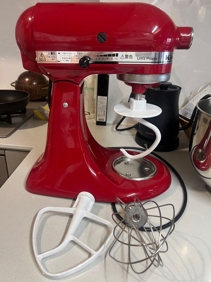キッチンエイド Kitchenaid　9KSM95　赤色　中古品