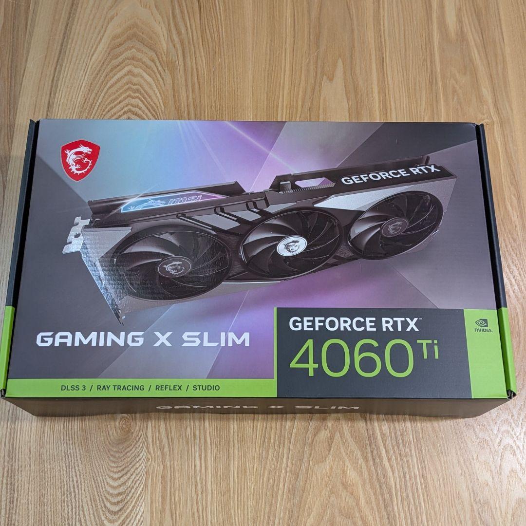 グラフィックボード・グラボ・ビデオカード MSI RTX 4060 Ti Gaming X Slim 16GB