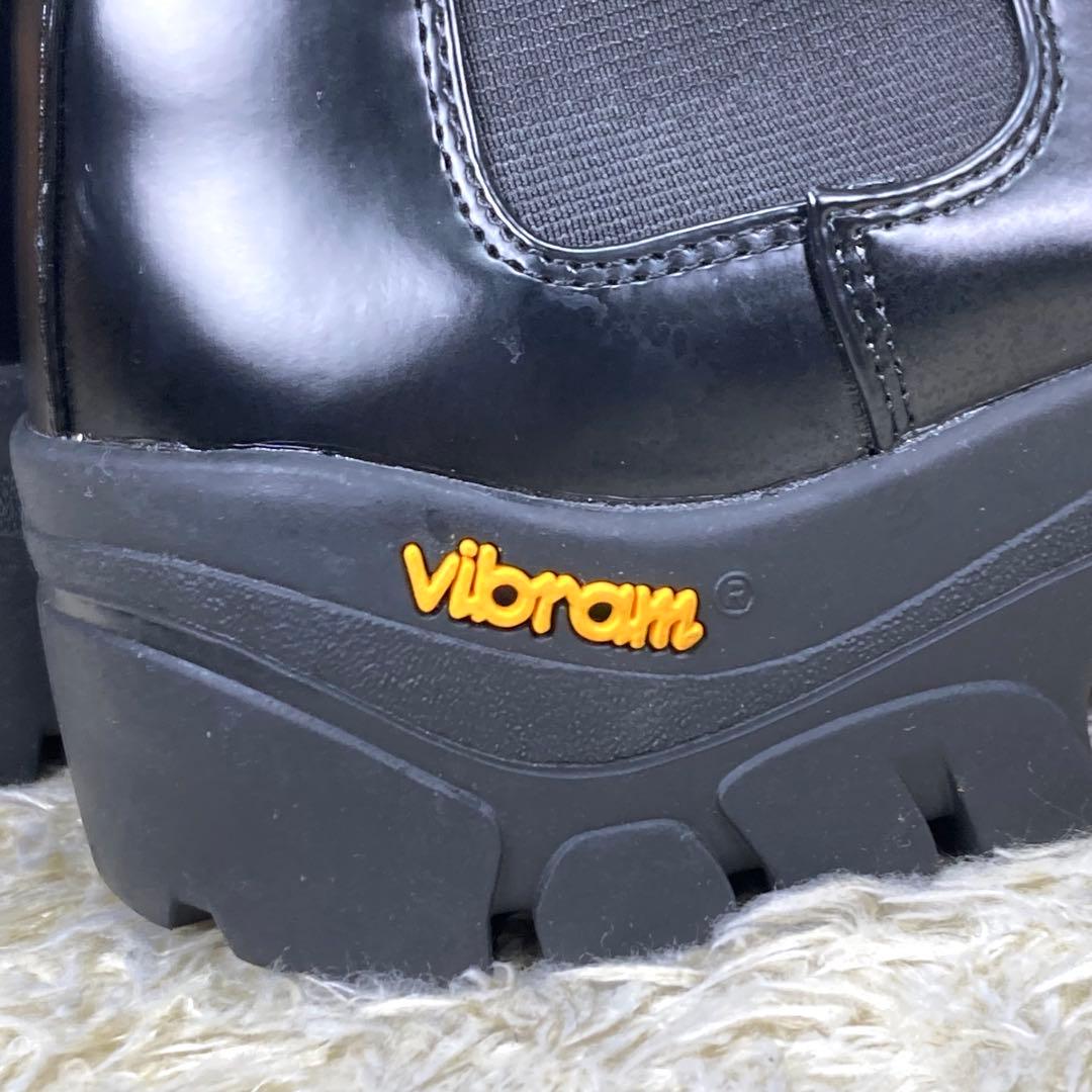 『極美品』アダムエロペ ビブラムソール サイドゴアブーツ トラックソール 黒