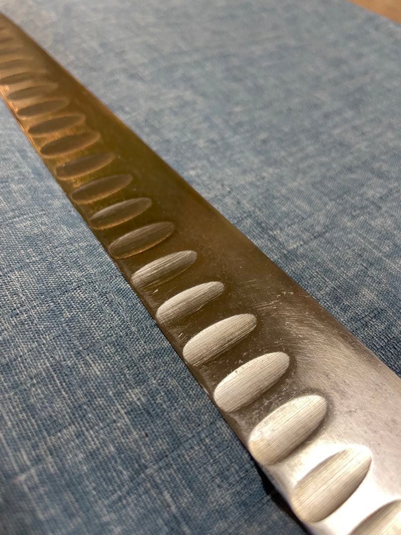 misonoミソノ　モリブデン鋼筋引きサーモンナイフ　刃渡り290mm