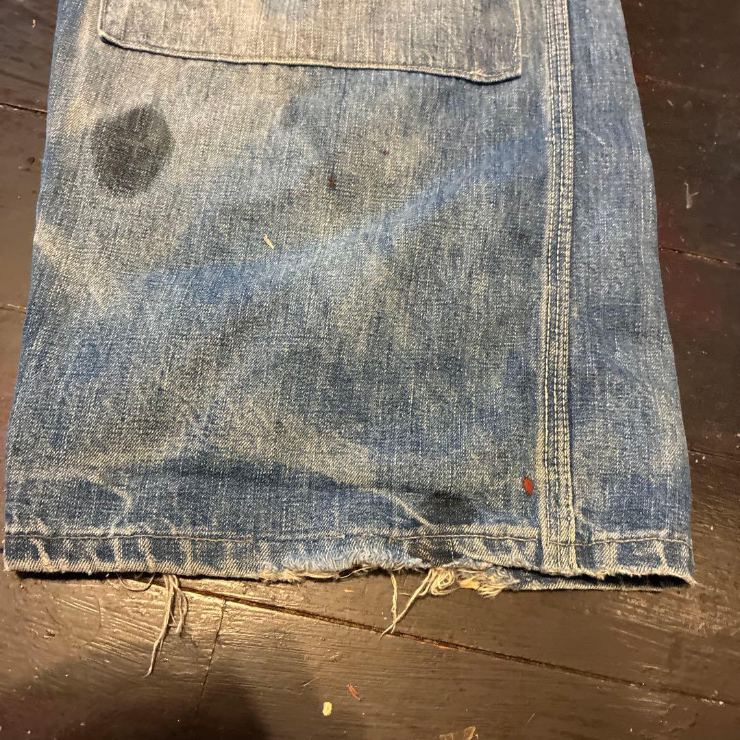 [圧倒的雰囲気！]70s Lee ビンテージ　オーバーオール ボロの美学。炭鉱系