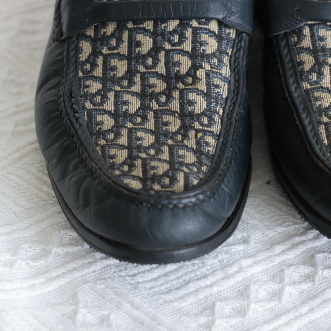 希少！クリスチャンディオール オブリーク トロッター ローファー モカシン 革靴