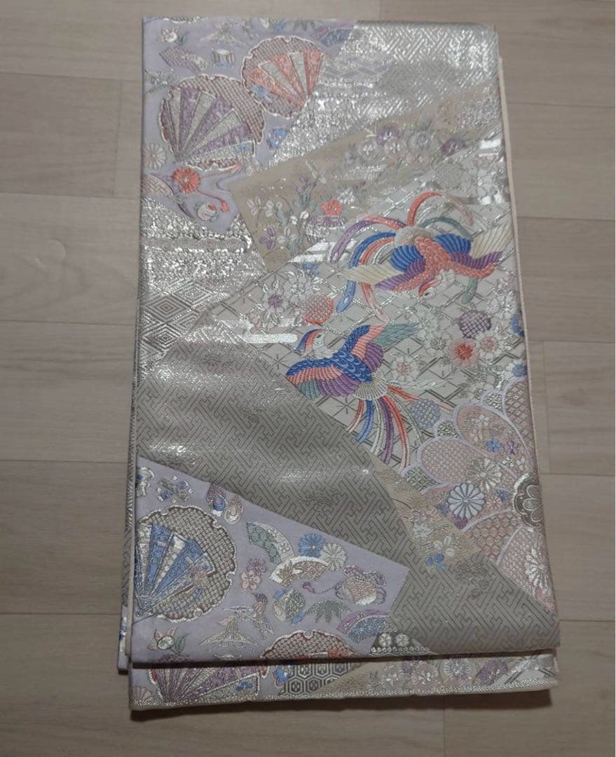 イ9989 未使用近い　美品　袷　正絹　友禅　訪問着　フルセット