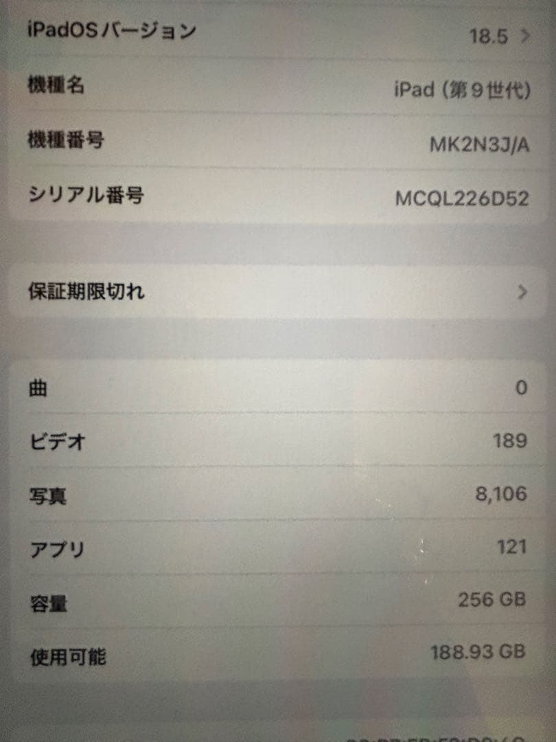 Apple iPad 第9世代 256GB