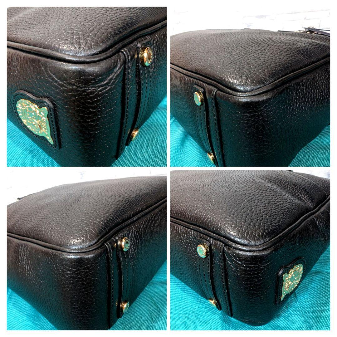 ♥美品♥AＤＭJ ショルダーバッグ レザー A4 通勤通学 ブラック