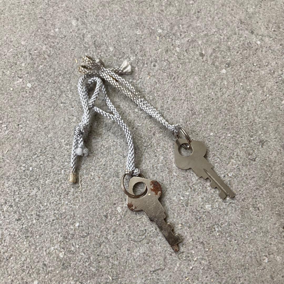 特大 ヴィンテージ 本皮 トランクケース 鍵付き レザートランク レトロ 古道具