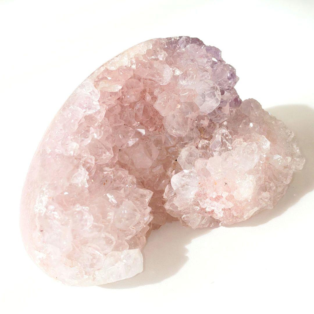 高品質　ピンクアメジスト　原石　クラスター　キラキラ　ブラジル産