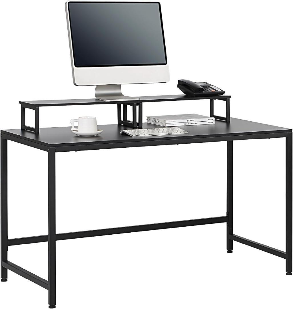 サニーポイント パソコンデスク モニター台付 幅120✕奥行60cm 新品