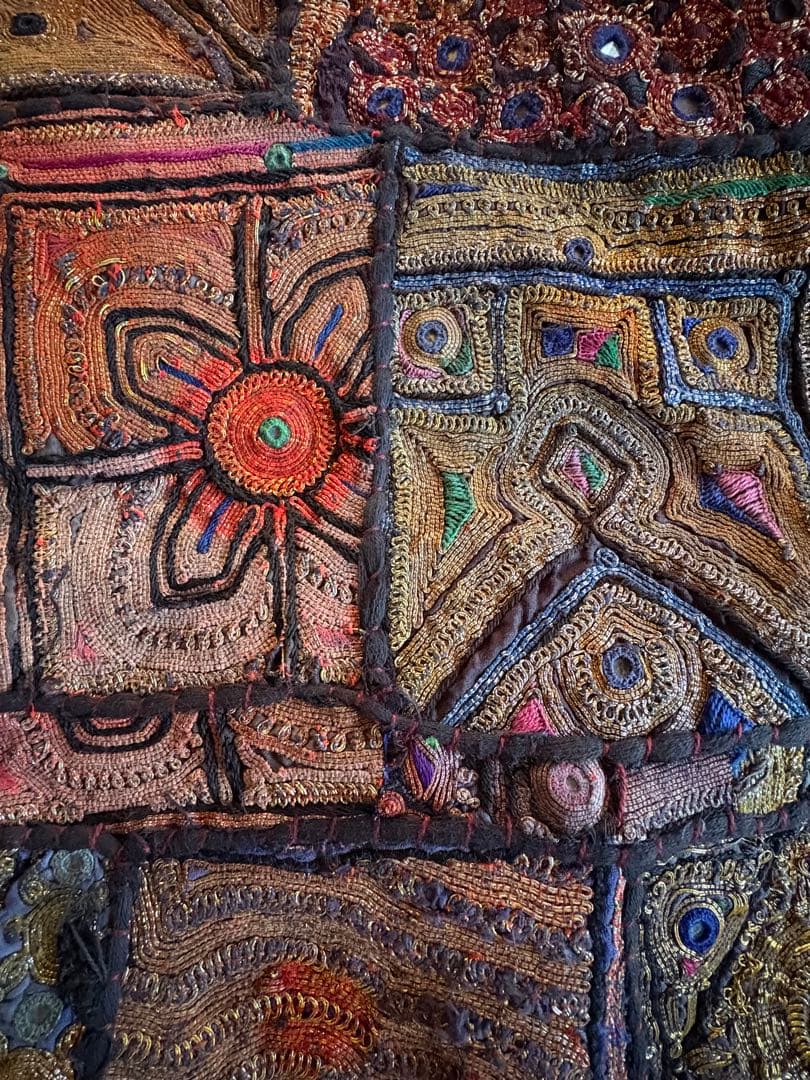 カリジャリ　インド　希少　ヴィンテージ　パッチワーク　古布　一点もの