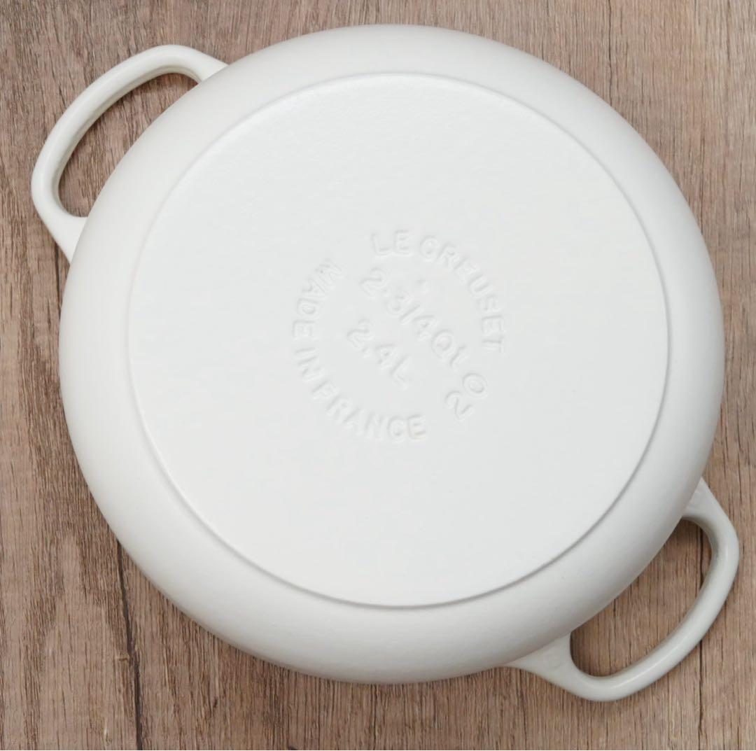 【美品】LE CREUSET　シグニチャーココット ロンド コットン　20cm