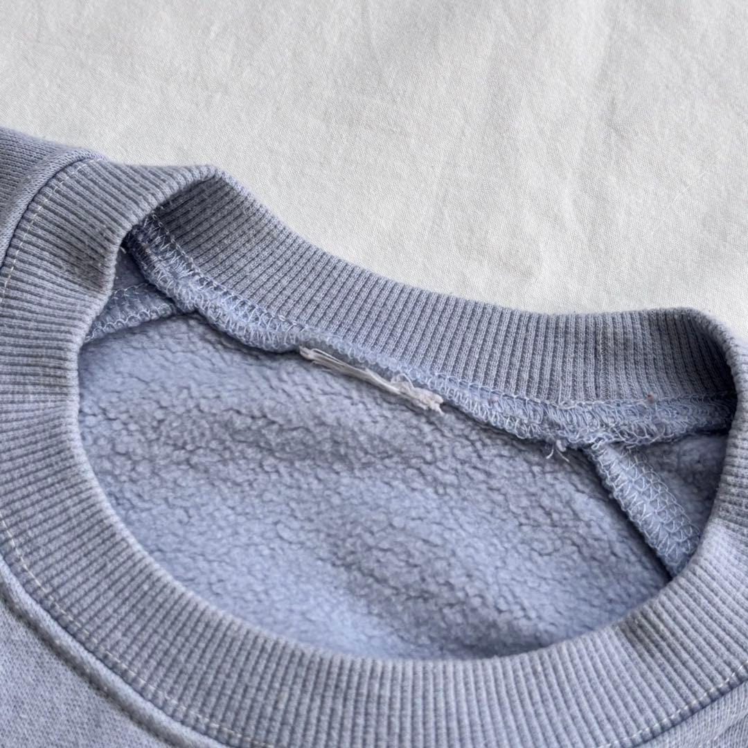 希少 大人気！ ヴィンテージ ミッキー 白足 スウェット 水色 Disney