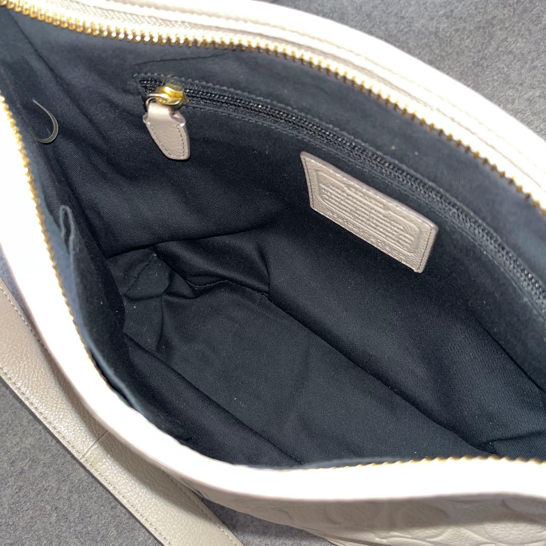 美品　正規品　COACH シグネチャー　ショルダーバッグ　レガシー　ベージュ