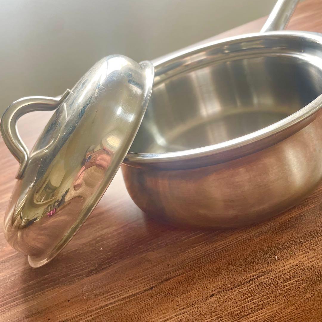 美品★アサヒ軽金属 あさひプリンセス鍋 2段セット 深鍋 浅鍋