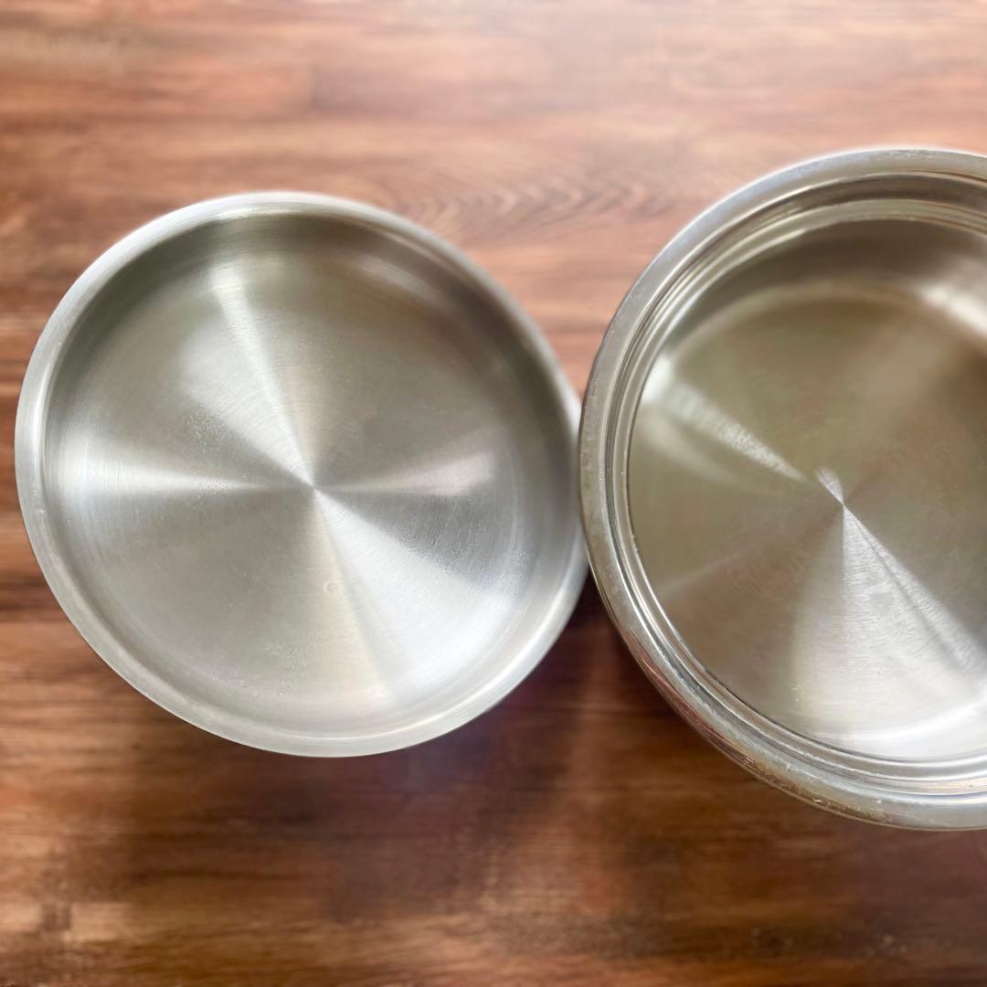 美品★アサヒ軽金属 あさひプリンセス鍋 2段セット 深鍋 浅鍋