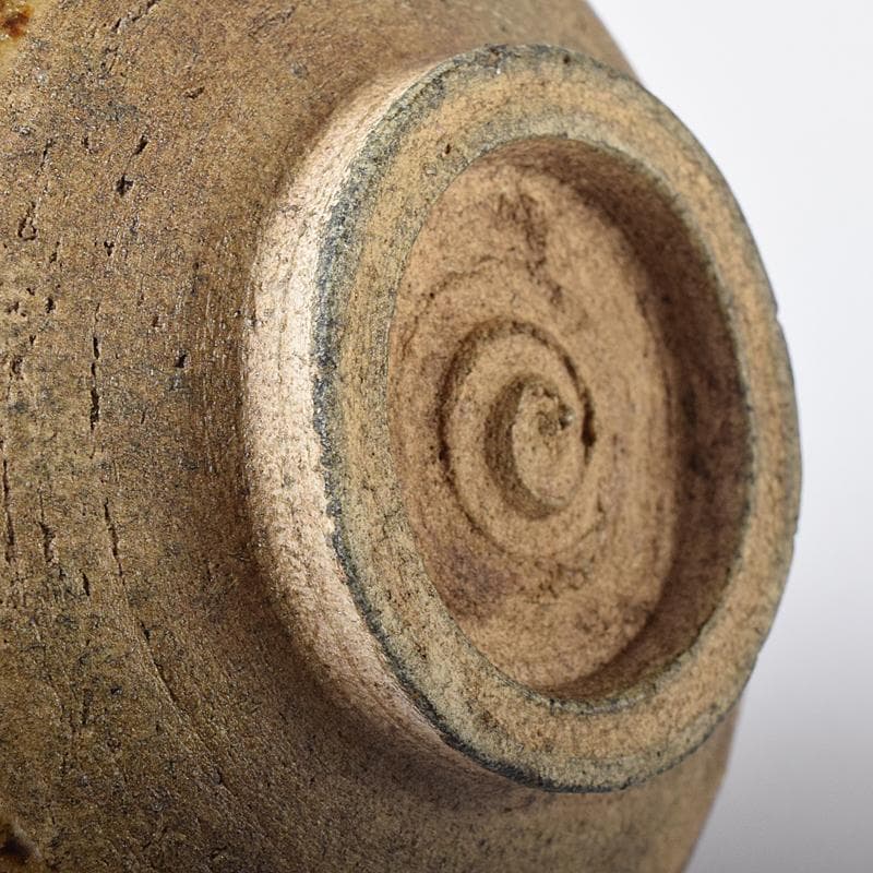 ツッチー一無斎（一ム斎）作蕎麦釉　茶碗　森山歓渓極め箱二重箱　UR8762