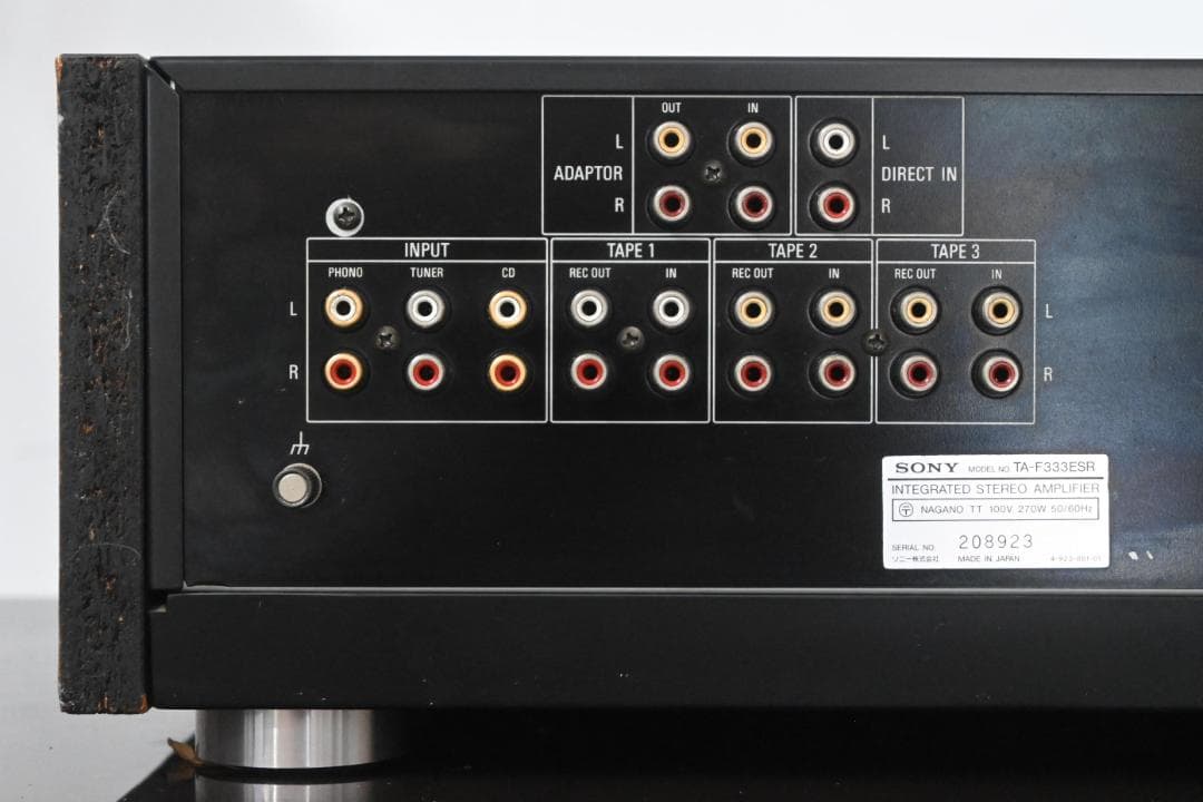 ＳＯＮＹ　プリメインアンプ　ＴＡ－Ｆ３３３ＥＳＲ　【動作品　美品】