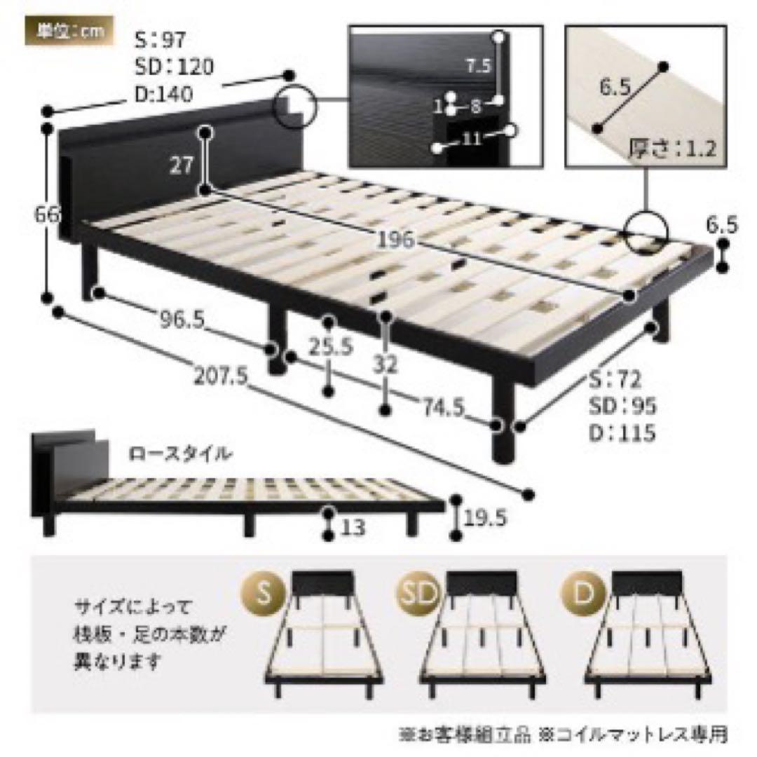 【新品】RASIK パイン材すのこベット アエラス