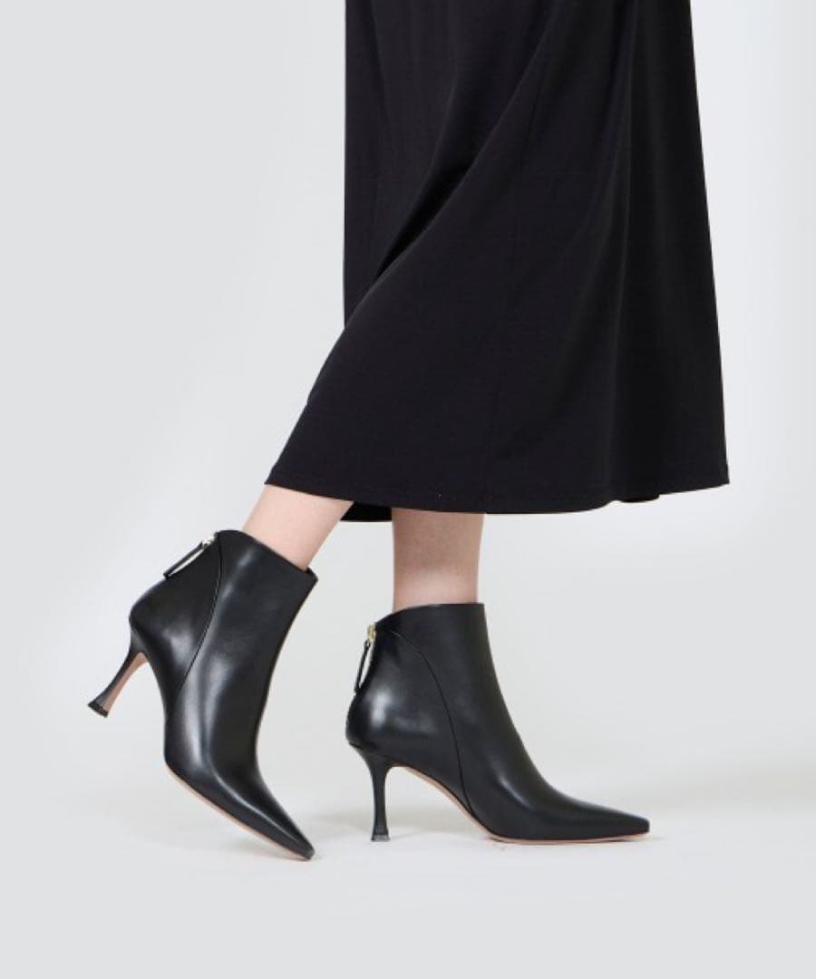 ペリーコPELLICO／VENEREショートブーツ 8.0cmブラック(38)