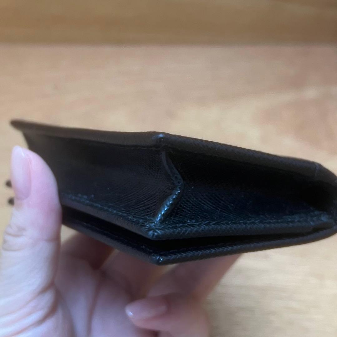 しょう　PRADA サフィアーノレザー 名刺入れ ブラック