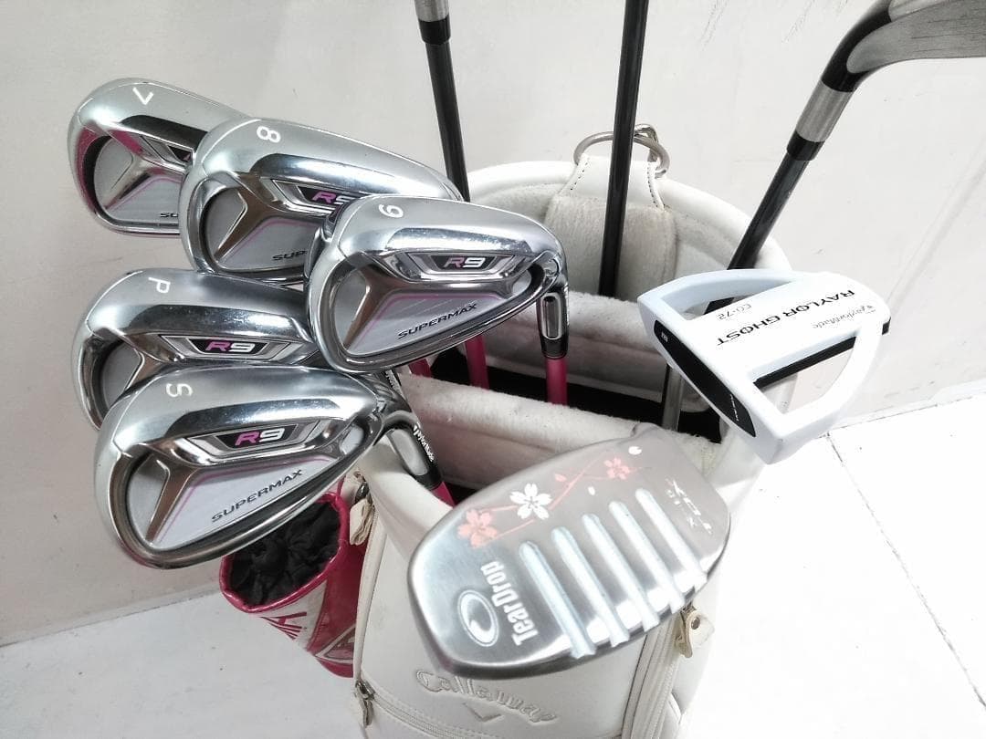 豪華セット! レディース テーラーメイド BURNER R9 ゴルフクラブ ♪