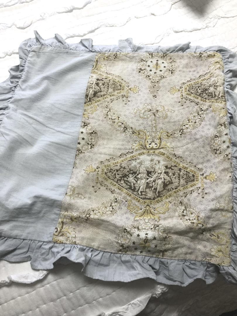 フランスアンティーク　トワルドジュイ　クッションカバー