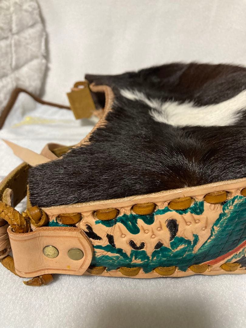 j*o様 売り尽くし！ハラコ ショルダーバッグ 本革使用