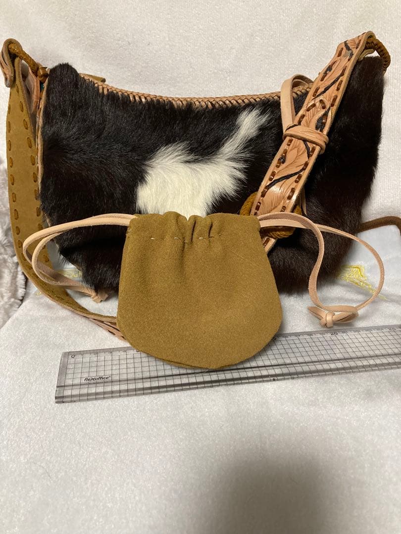 j*o様 売り尽くし！ハラコ ショルダーバッグ 本革使用