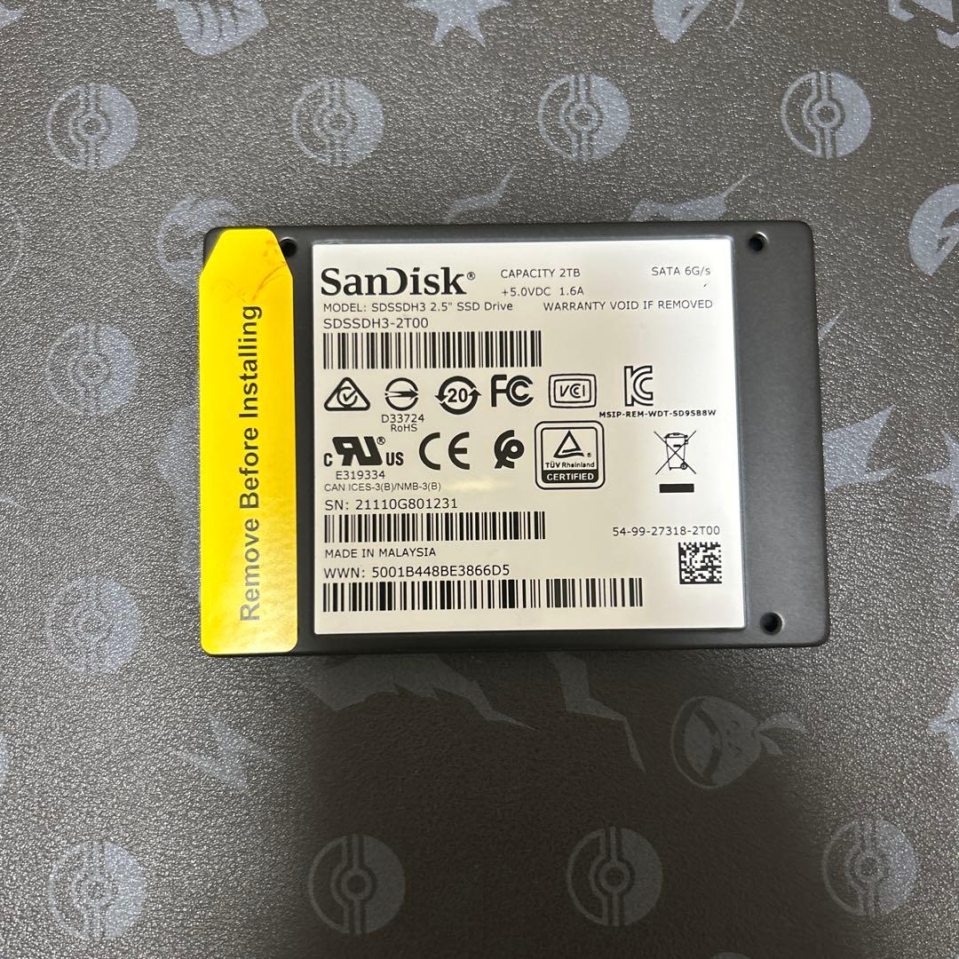 内蔵型SSD SunDisk SSD 2T